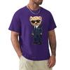 Teddy Bear With A Gun T Shirt Harajuku Short Sleeve T-shirt 100% Cotton Graphics Tshirt Tops