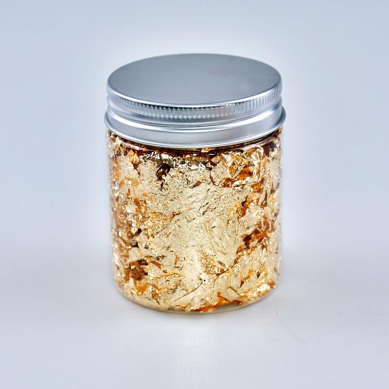 3g Imitation Gold Sliver Copper Foil Sequins Glitters Craft Leaf Flake Sheets Bulk Foil Paper For Gilding DIY Nail Art Decor