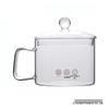 High-Temperature Resistant Glass Pot with Lid, Double-Ear Design for Ramen and Open Flame, Stainless Steel, Large Capacity