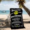 Beach Towel with Borussia Dortmund Pattern - soft,absorbent,machine washable Lightweight&Modern,swimming,Travel Essentials