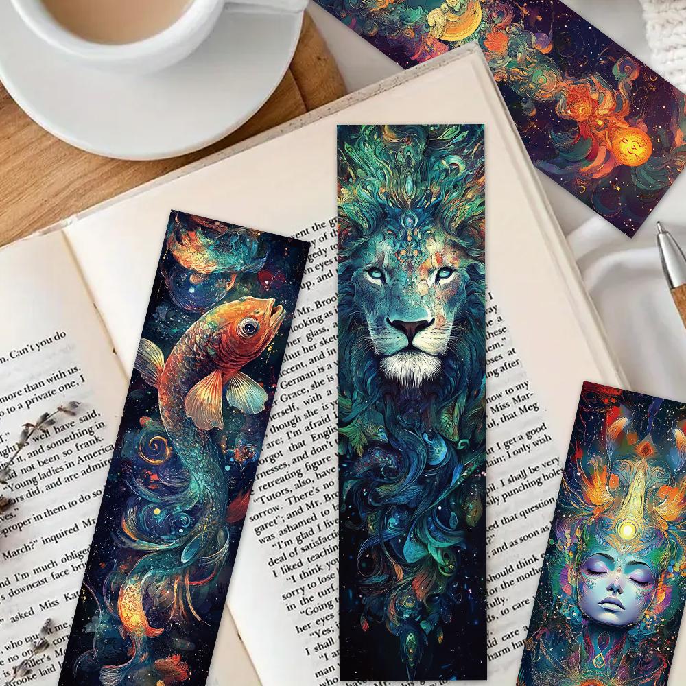 32pcs, Dreamy 12 Zodiac Bookmarks, perfect for back-to-school season, Christmas, Halloween, teachers, readers, and birthdays.
