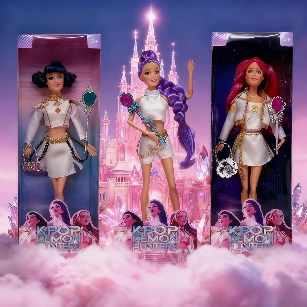 &&&Kpop Dämonenjäger Actionfigur Spielzeug Derpys Tiger Rumi Mira Zoey Sussy Titelsong Mit Bunten Lichtern Für Fans Weihnachtsgeschenke