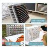 180 Slot Transparent Universal Marker Storage Tray with Pen Holder Display for 180 Pens SN01C Pencil Holder (Transparent, 12)
