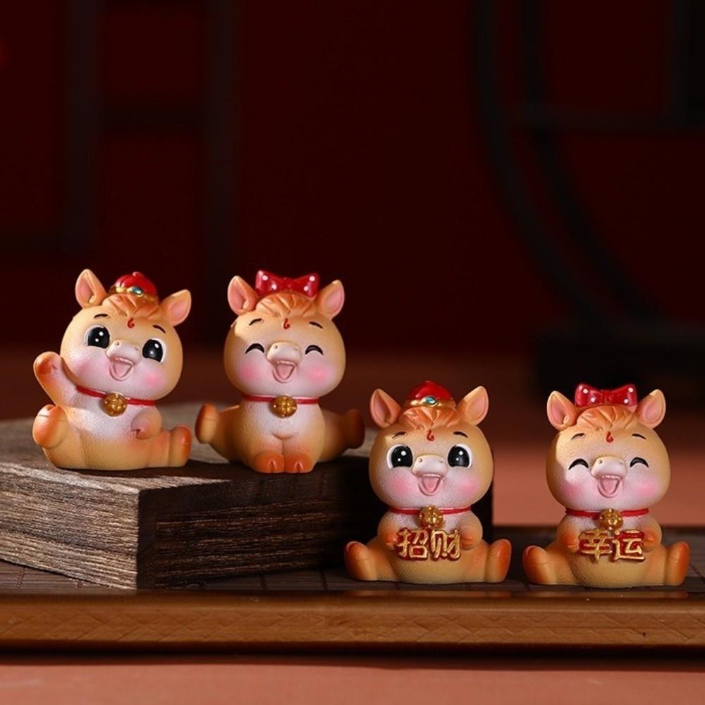 Resin Zodiac Horse Mascot Year of The Horse Horse Statue Miniature Horse Figures  Home Party Decor