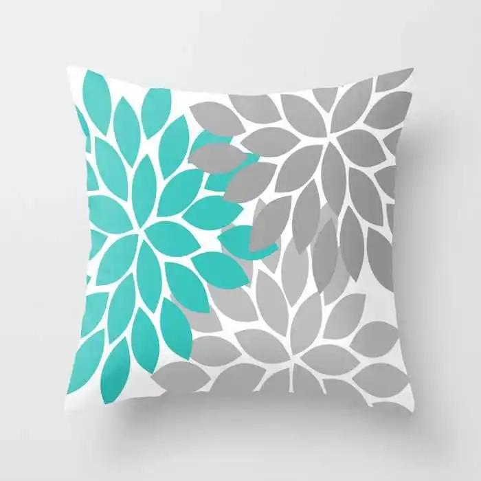 

Синий, розовый, розовое золото, наволочка, квадратный скандинавский домашний декор, диван 40x40cm