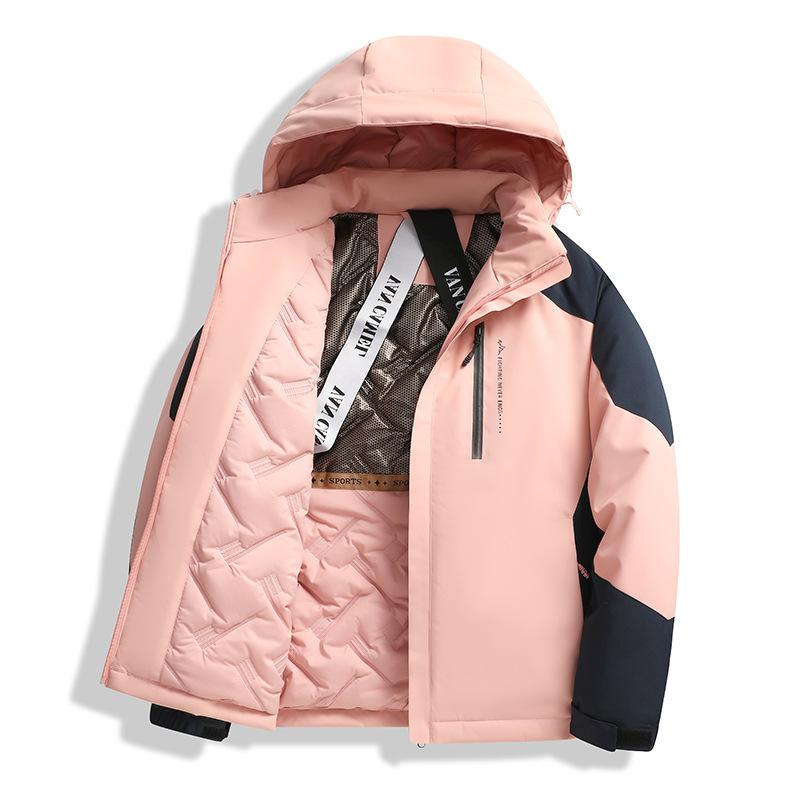 Men's Winter Warm Hooded Jackets Casual Windproof Coat Padded Thicken Parka Jacket for Men Waterproof Quilted Windbreaker Insulated Jackets with Hood