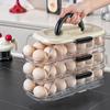 Transparent Multi-layer Egg Storage Box with Drawer for Refrigerator Kitchen Use