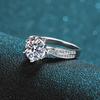 3ct Moissanite Wedding Rings Women 925 Sterling Silver With 18k White Gold Plated Ring Engagement Wedding Promise Band