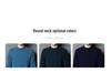 Hengyuanxiang Men's 100% Pure Wool Pullover, Round Neck, Thickened Winter Sweater for Middle-Aged Dads.