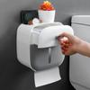 Mengni Wall-Mounted Toilet Paper Holder Load-Bearing Toilet Paper Dispenser Waterproof Paper Storage Home Bathroom Accessories