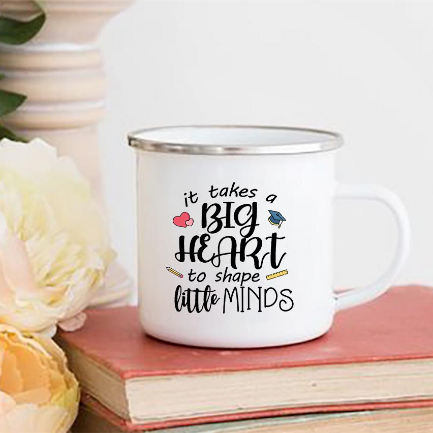Unterrichten Es Eine Herzensangelegenheit Druck Tassen Freunde Touristentasse Kaffeetasse Edelstahlbecher Niedlich Ungewöhnlich Teetasse Personalisiertes Geschenk
