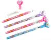 Tiny Mills Cat Kitten Stackable Push Pencil Set with Kitten Birthday Party Carnival Favor Assortment Classroom and Fillers Pens per and White 24-Piece