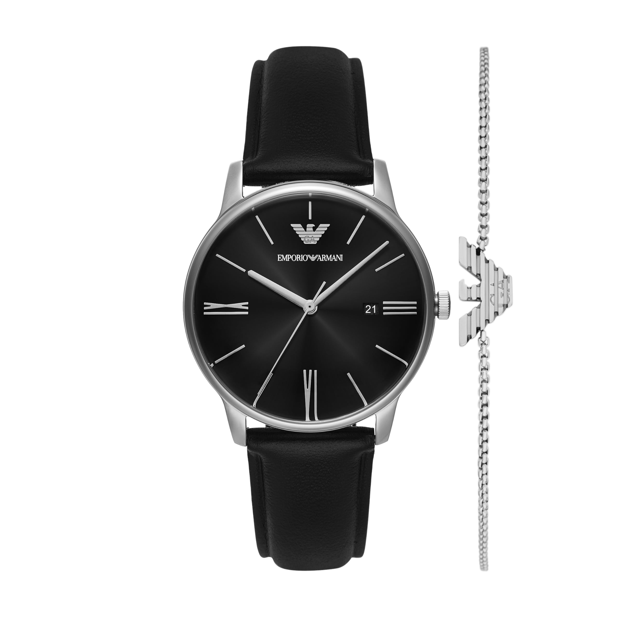 

AR80079SET Black [Emporio Armani] Men s Watch, чорний