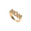 Aesthetic Zircon Letter Ring Jewelry Gift for Mother's Day Creative MOM Ring  Mom Gift