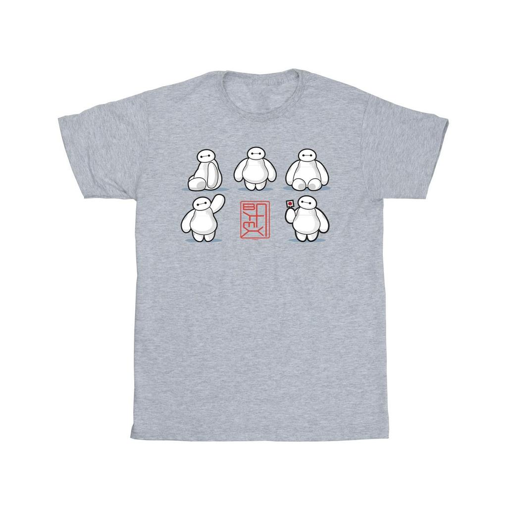 Disney Mens Big Hero 6 Baymax Many Poses T-Shirt