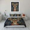 Elegant Deer Art Three-Piece Wall Decor Multiple Sizes Kid'S And Adults' Bedroom Exquisite 3Pc Bedding Set, Gift