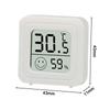 Compact Digital Thermometer for Indoor Use with Accurate Temperature and Humidity Display Wall Mounted Battery