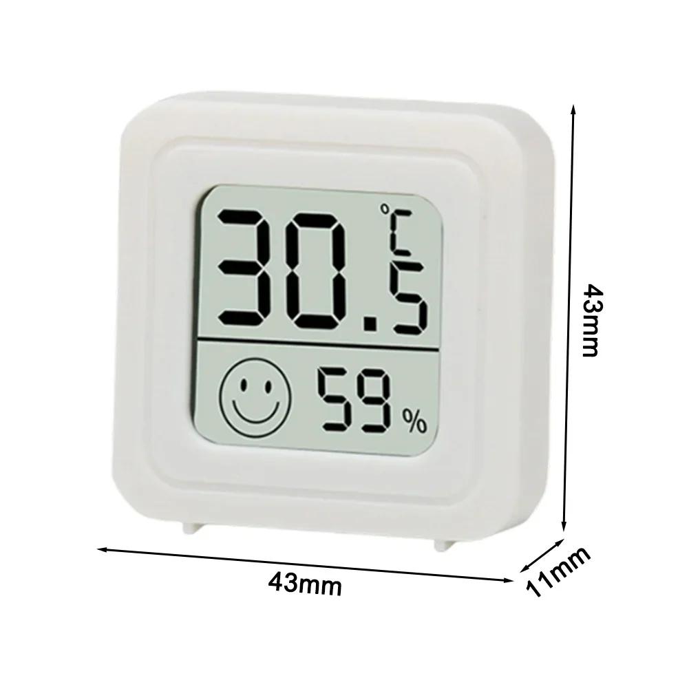 Compact Digital Thermometer for Indoor Use with Accurate Temperature and Humidity Display Wall Mounted Battery