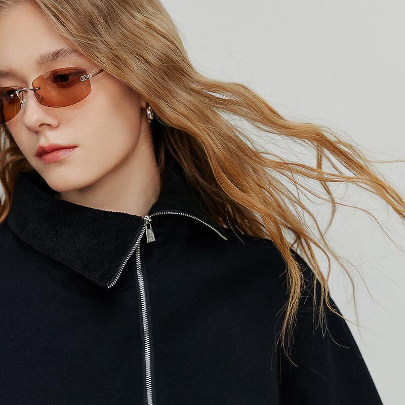 Women's Asymmetric Zipper Lapel Sweatshirt