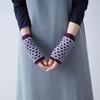 Raw Wool Knitting Kit #3-3 Pull-Up Pattern Hand Warmer Kit