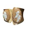 European Version Wide-sided Double-headed Baroque Freshwater Pearl Bracelet, Bracelet Inlaid with Super Shiny and Super Bright Bracelet