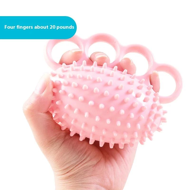 Four finger grip strength ball stabbing rehabilitation training, grip strength device pressure ball strength strengthening hand