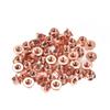 50 PCS Universal Car Exhaust Manifold Lock Nuts Copper Plated M8x1.25mm For Interior Accessories