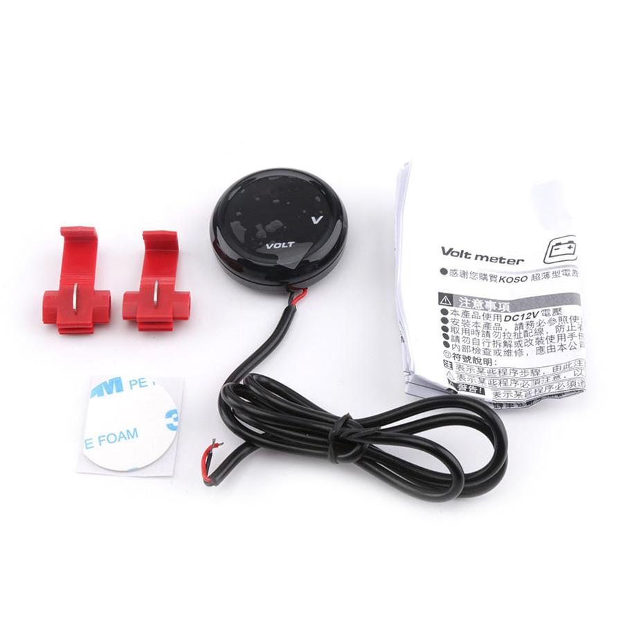 Universal High Quality Motorcycle Mini Red LED Digital Voltmeter Voltage Meter Instruments Guage For Yamaha MT09 MT 09 MT-09 MT07 MT 07