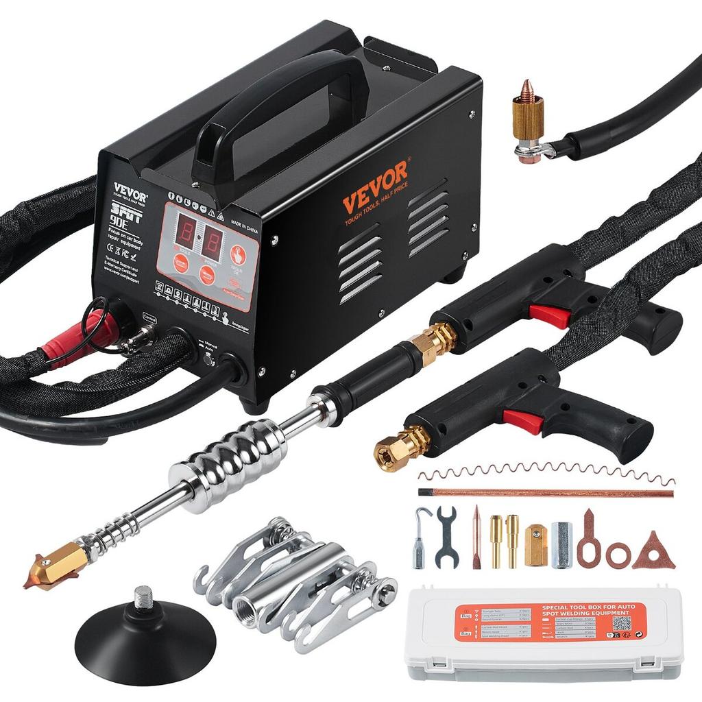 Spot Welder Dent Puller 3KW Stud Welder Dent Repair Kit with 2 Welding Gun