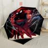 Spider Man Breaks Through Glass Portable Automatic Umbrella Compact Durable 8 Rib Design Lightweight Travel Essential Fashion Lovers