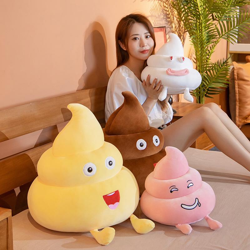Nice 25cm/35/45CM Funny Poop Plushie Toys Simulation Faeces Pillow Stuffed Soft Creative Sofa Cushion Interesting Birthday Gifts