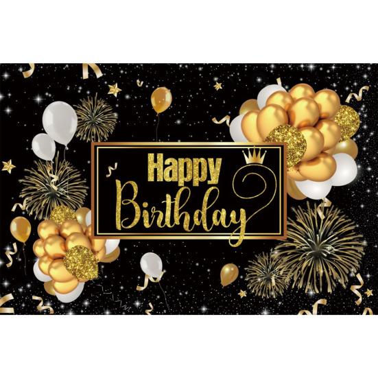 Happy Birthday Backdrop Banner Background Cloth Photo Props Party Decoration