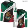 2024 Mexico Flag Print Men T-shirt Mexican Graphics Woman Long Sleeved T Shirt Casual Fashion Harajuku Sport Kids Street Clothes