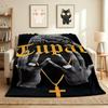 Tupac'S Hands Flannel Blanket Throw Blanket Soft Warm Sofa Bed Camping Home Decor Unique Christmas Gift C9211161