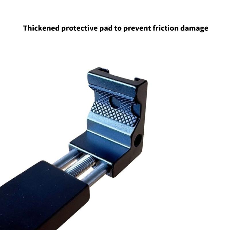 Phone Tripod Mount Metal Tripod Adapter with Hot Shoes Arca Port and 1/4in Screw Holes Adjustable Cellphone Stand Holder