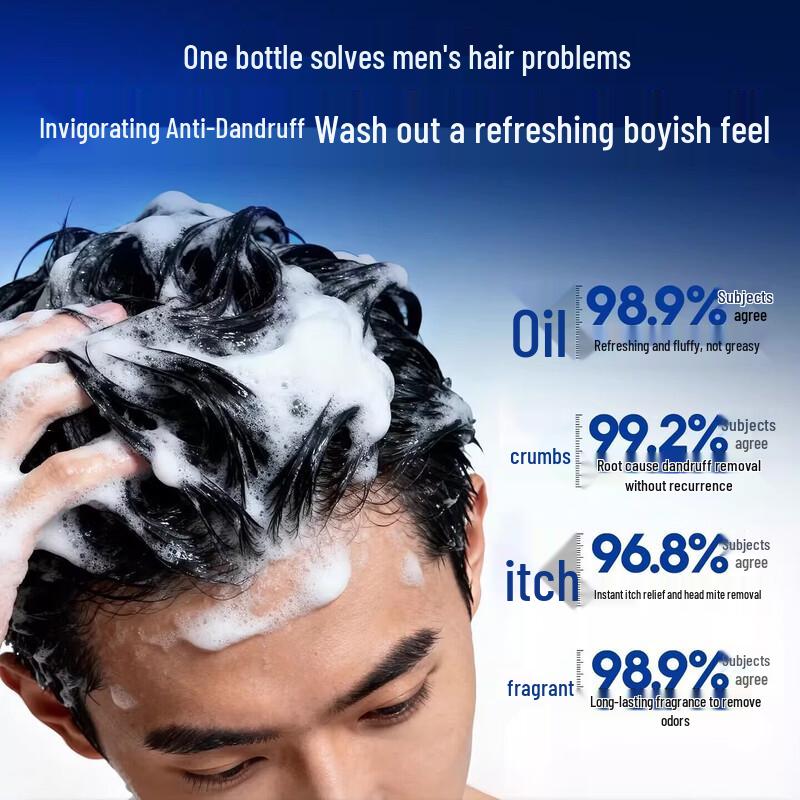 JOYRUQO Men's Gentle Acid Shampoo & Antiperspirant Roll-On Set