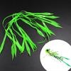 50 Pcs Luminous Silicone Streamer Red Orange Green Pink Silicone Skirts for Spinnerbait Buzzbait Rubber Jig Lures Squid Skirts