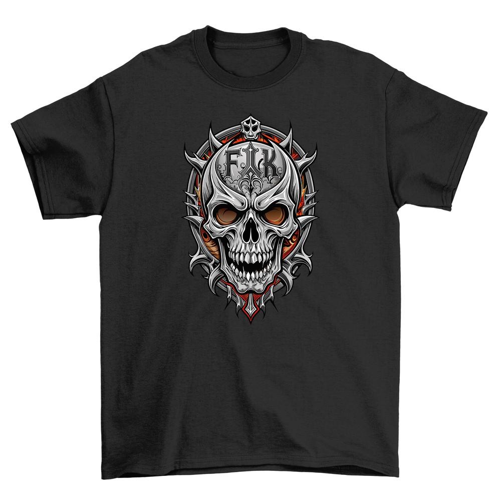 'Gothic_84 Skull and Crossbones'' T-shirt - Darkly Hilarious! 100% Cotton Tee with