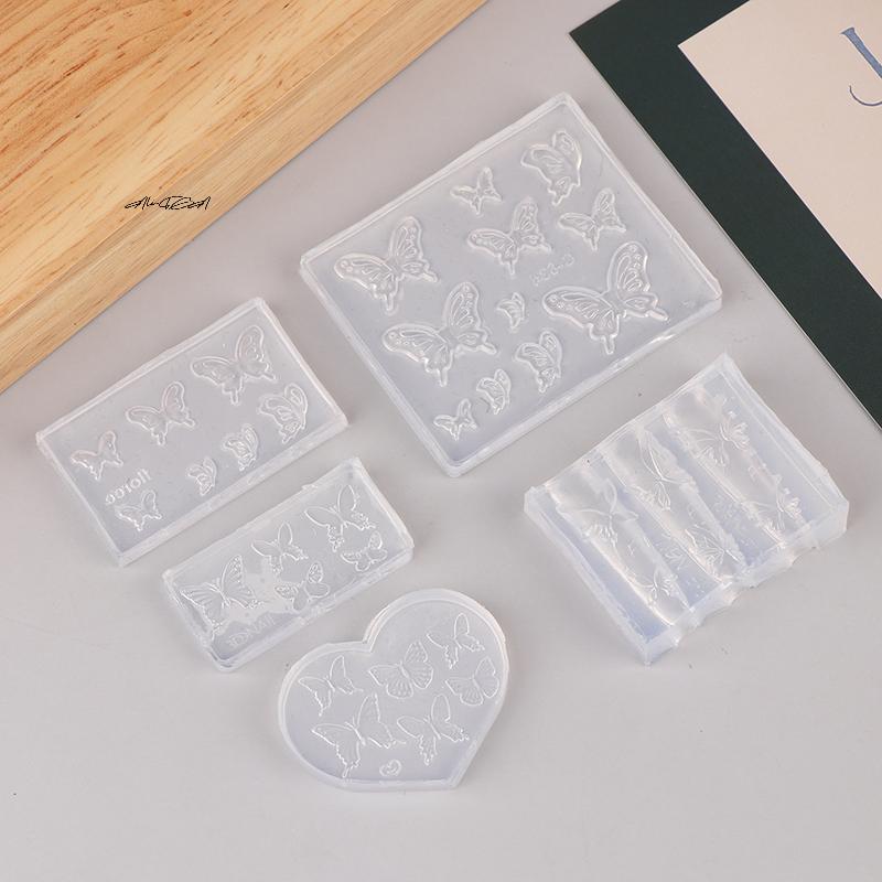 1Pc 3D Butterfly Silicone Nail Art Template DIY Design Decorated Manicure Art Mould Tools for Nail Decoration