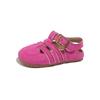 Sommer Neue Kinder Sandalen für Mädchen Rutschfeste Sohle Kleinkind Römische Strandschuhe mit Pastellfarben Prinzessin Elegant Gartenschuhe