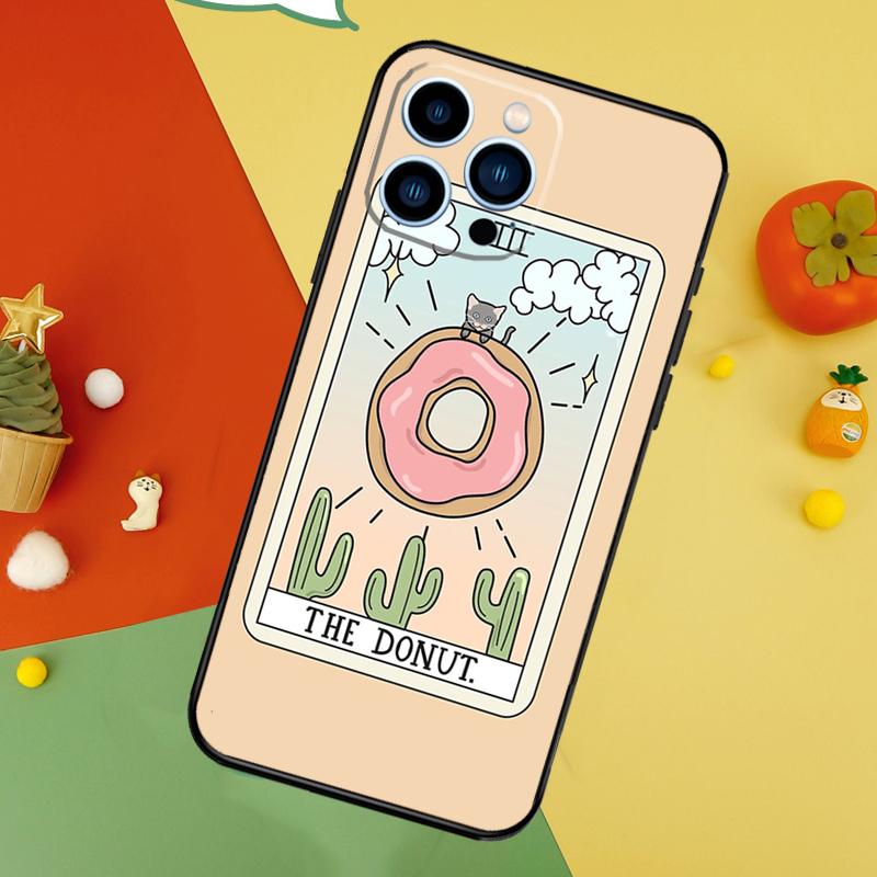 CAKE COFFEE The Boba Tarot Card Phone Case For IPhone 18 17 Pro Max 16 15 14 12 11 13 Pro Max Plus 12 13 Mini 16e 17 Air Cover
