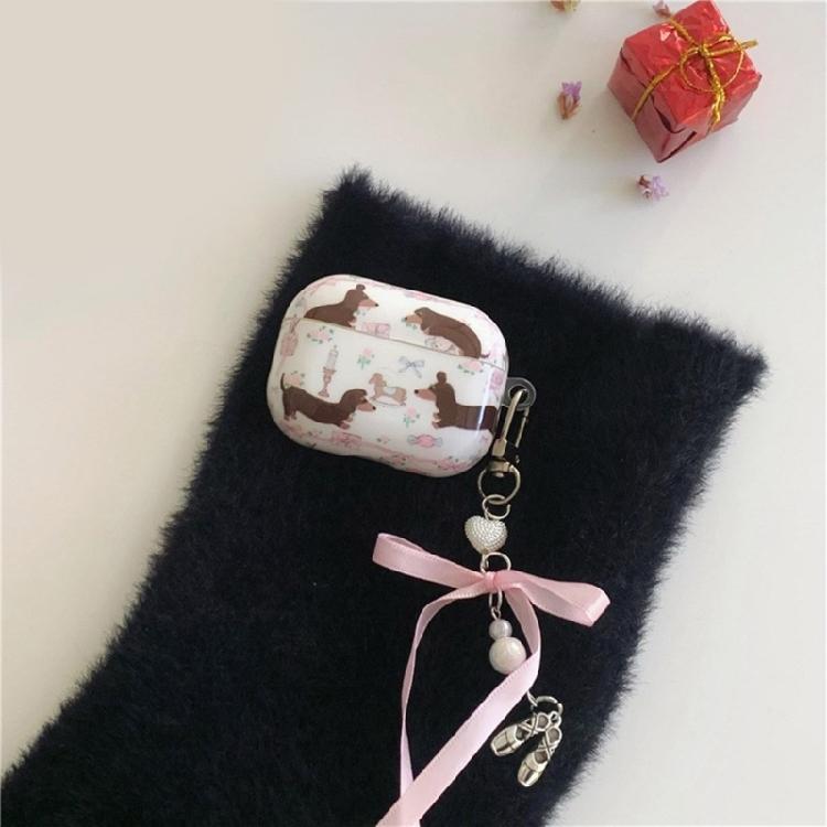 Cute Ballet Shoes Bowknot Keychain Hanging Decorations Keyring Hanging Ornament