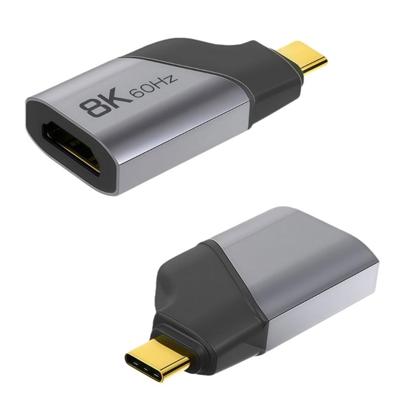 Universal USB Type C to HDTV Adapter for Smartphones Laptops Tablets with 8K60Hz 4K144Hz 2K/165HZ Resolution Support