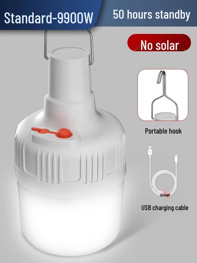 Rechargeable Solar Camping Lantern - Long Battery Life, Emergency & Outdoor Tent Light