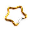 1/2/5PCS Outdoor Star Shaped Spring Locking Carabiner Clip Keychains for Backpack Camping Hiking Traveling Multicolour