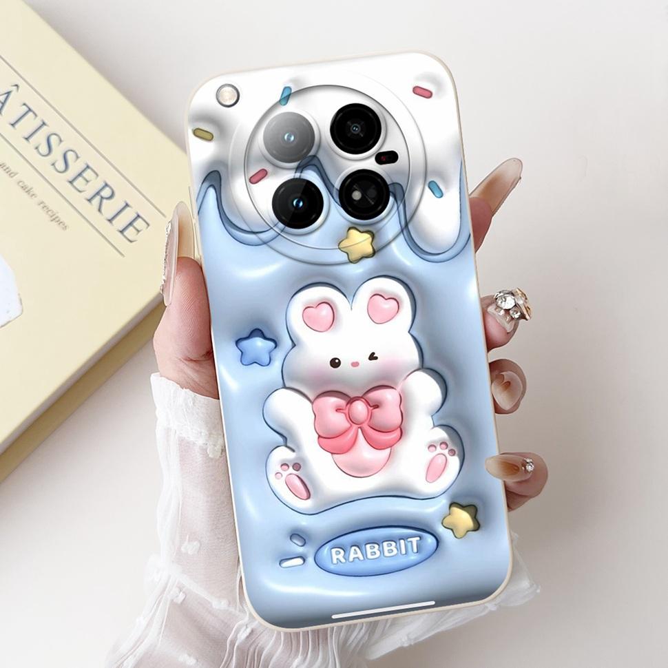 Silicone Case For Infinix Zero 40 4G Case X6860 Fashion Rabbit Soft TPU Cover For Infinix Zero 40 Zero40 Phone Cases Back Cover