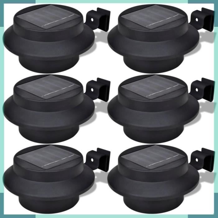 Solarleuchte - ASHATA - FHE41180 - 6 Stk. - Schwarz - LED - Solarenergie