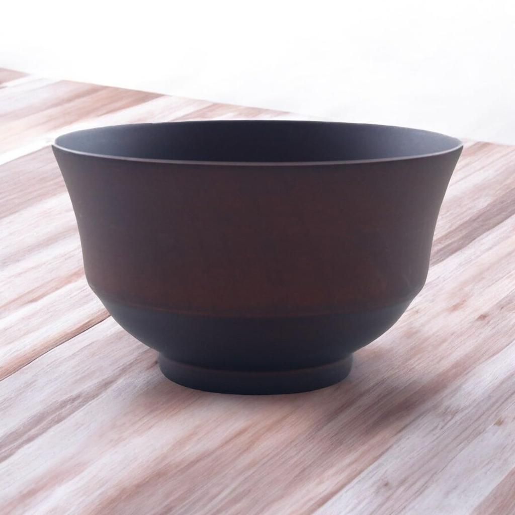 Miso Soup Dark x Current model J-kitchens Bowl, Wooden, Kisai, Brown, Medium, 11.3cm 6.8cm,