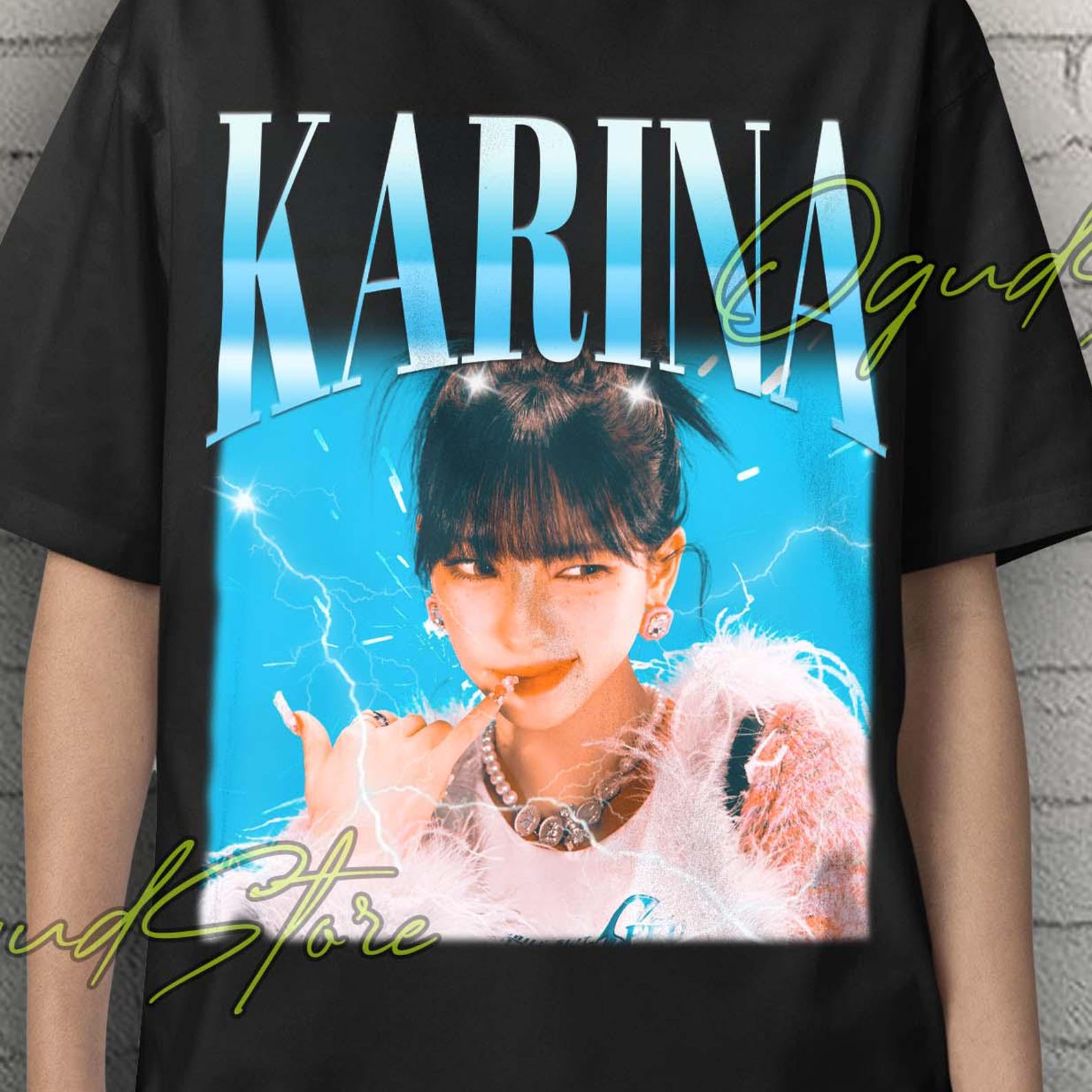 Karina Aespa Tee, Karina Tshirt, Karina Kpop Shirt, Retro Karina Retro Tees, Karina Korean Singer, Karina Idol Kpop Gift, Kpop Idol Gift S