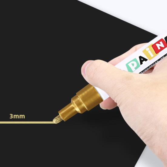 Tombstone Marker Pen Waterproof Headstone Marker for Restoring Faded Inscriptions Tombstone Engraving Highlight Pen